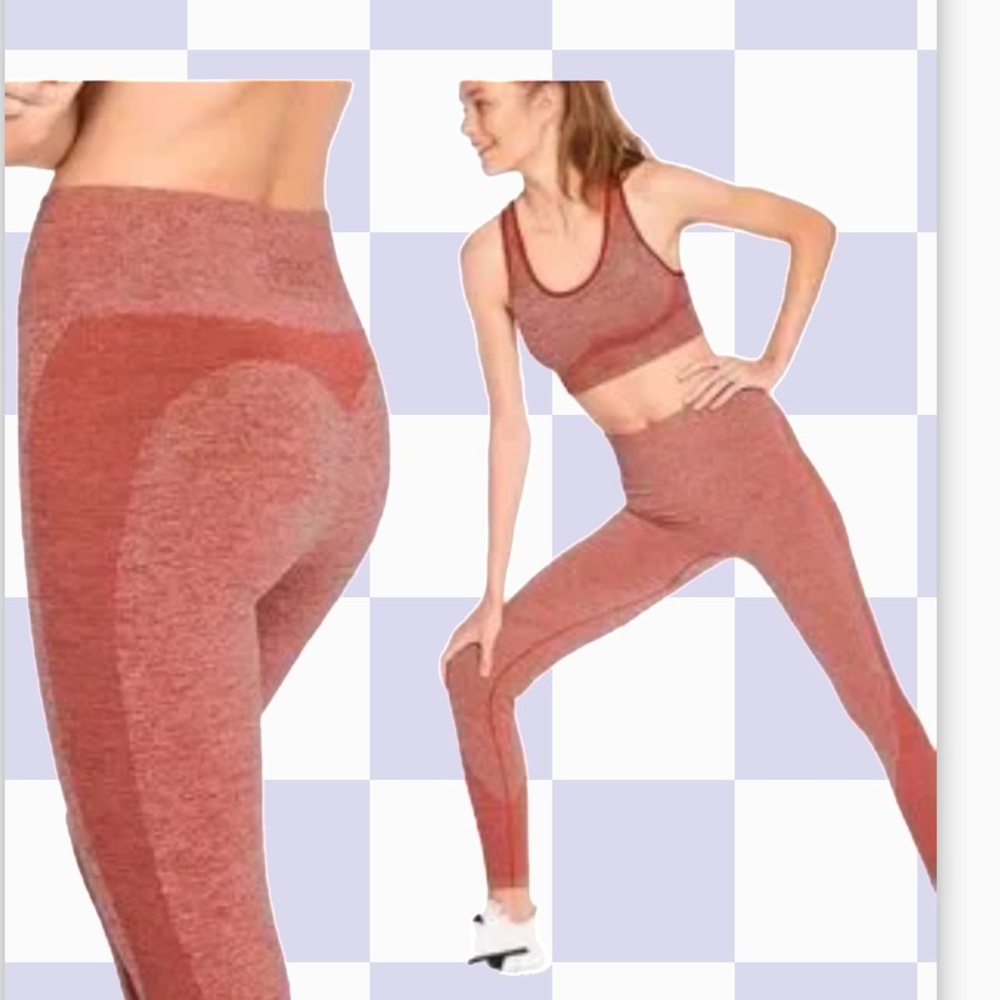 Victorias Secret Pink leggings only nwt seamless high rise style comfy orange